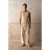 Gevachte Relaxed Fit Brede Pijpenbroek