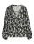 VERO MODA Blouse ‘VMFANINI’  nachtblauw / kaki / wit