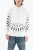 Maxi Patch Pocket Front RADIAL FAIR-ISLE THUNDERBOLT Hoodie in zwart-wit