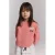Alix Mini oversized sweater met logo – koraalrood