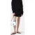 Closed Knit Skirt Mini Black