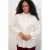 Lange Geweven Shirt Met Mandarin Kraag
