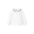 Mango Kids rechtvallende blouse met broderie – naturel wit/blauw