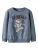 NAME IT Sweatshirt ‘NMMSaxo’  navy / smoky blue / brokaat / karmijnrood