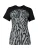 NIKE Functioneel shirt  lichtgrijs / zwart / wit