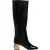 Dolce & Gabbana Zwarte Leren Vally Hoge Laarzen Schoenen