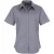 Premier Popeline blouse met korte mouwen / Gewoon werkoverhemd (Staal)