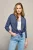 Delhi Lurex Vest Grijs Blauw
