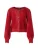 monari Gebreid vest  rood