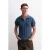 Heren Katoenen Textuur Polo T-Shirt