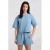 America Today top light blue denim