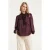 Smashed Lemon Blouse met strikhals en satijnlook |