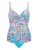 OLYMPIA Tankini  lichtblauw / oranje / pink / wit