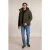 River Woods Hooded Down Jacket – Removable Sleeves Olive