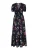 Maxi-jurk met bloemenprint in aquarelstijl