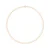 Rank prinses ketting Zoet Water Pearl Ronde 7-8 mm natuurlijke Rose Sluiting Luxe 18K White Gold