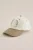 WE Fashion – Heren pet met embroidery – Regular fit – Beige – Linnen –