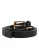 Dolce & Gabbana Zwarte Dubbele Band Leren Gouden Gesp Riem