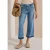 Jeans met Straight Leg pijpen en een rafelige zoom
