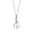 Orphelia ‘Sacha’ Dames 925 Sterling Zilveren Ketting met Bedel – Zilver/Roze ZH-7496