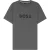 Boss Heren T-shirt katoen met logo (Donkergrijs)