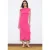 TRENDYOLMİLLA Dames Roze Effen Maxi Mouwloos Zakelijk Bodycon Jurken
