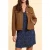 ICode Short Camel Fur Coat Camel
