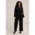 WE Fashion Curve wide leg pantalon zwart