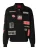 HUGO Sweatshirt ‘Danwyll’  crème / grijs / grenadine / zwart