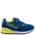 REPLAY Shoot JR suede sneakers koningsblauw /neon geel