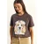 Pailletten Bedrukt T-shirt met Ronde Hals