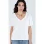 V-hals Effen Regular Fit Katoenen T-shirt