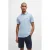 BOSS regular fit polo paddy met contrastbies light/pastel blue