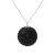 Bol ketting 20 mm kristal preciosa zwart zilver 925