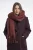 RINOPELLE Sjaal Gella fringes Bordeaux Rood dames