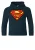 LOGOSHIRT Trui ‘DC – Superman Logo Clean’  donkerblauw