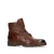 Manfield leren veterboots cognac