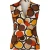 Mouwloze top met retroprint en V-hals