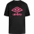 Umbro Groot Logo Heren Zwart/Roze T-Shirt