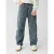 Shoeby high waist barrel jeans met panterprint medium blue denim
