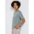 Street One Dames Shirt met glitterstrepen in Blauw
