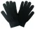 Gebreide magische handschoenen van thermo wolmix voor heren – Zwart