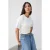 TRENDYOLMİLLA Dames Ecru Effen Driekwart mouw Getailleerd T-shirts