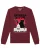 Watapparel Sweatshirt ‘Catzilla’  rood / bourgogne / zwart / wit
