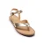 Hoogwaardige metallic leren slippers vrouw Ryłko