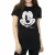 Disney Dames/Dames Mickey Mouse Distressed Katoenen Vriendje T-shirt (Zwart)