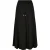 Urban Classics Dames effen viscose midi rok