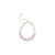 Luxenter armband, metaallegering ekhao en champagne zirkonia, 18K vergulde afwerking