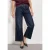 Jeansculotte met riemdetail