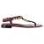 Balenciaga Arena Studded Enkelband Teva Sandalen in Bordeaurood Leer